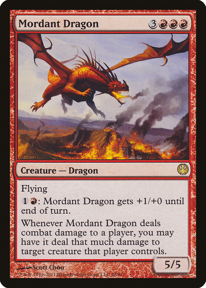 Mordant Dragon [Duel Decks: Knights vs. Dragons] | Pandora's Boox