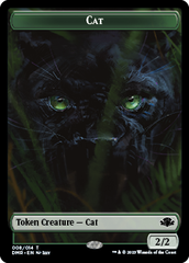 Elephant // Cat (008) Double-Sided Token [Dominaria Remastered Tokens] | Pandora's Boox