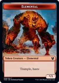 Elemental // Satyr Double-Sided Token [Theros Beyond Death Tokens] | Pandora's Boox