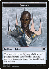 Teferi, Temporal Archmage Emblem // Zombie (011/036) Double-Sided Token [Commander 2014 Tokens] | Pandora's Boox