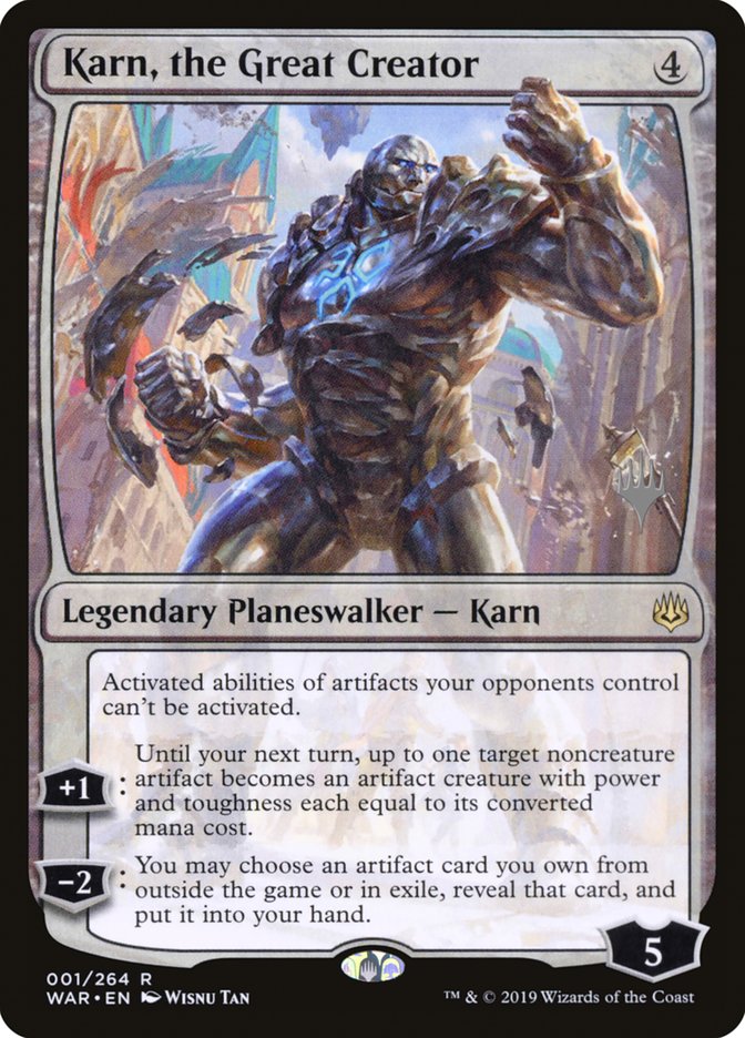 Karn, the Great Creator (Promo Pack) [War of the Spark Promos] | Pandora's Boox