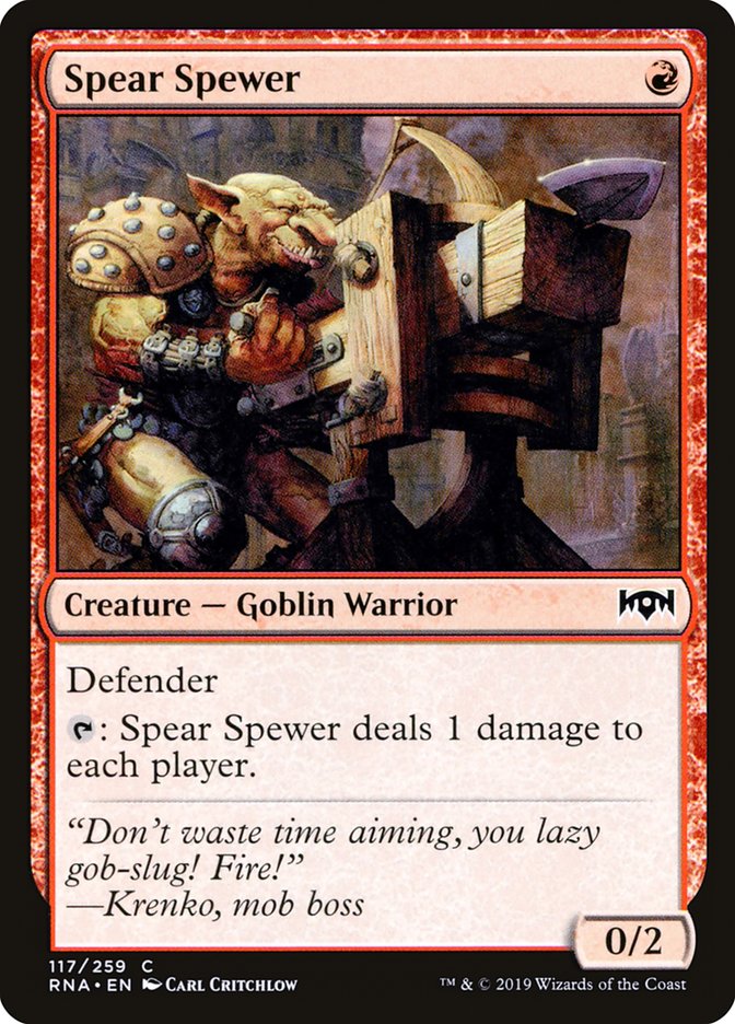 Spear Spewer [Ravnica Allegiance] | Pandora's Boox
