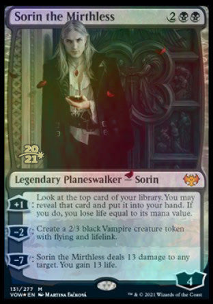Sorin the Mirthless [Innistrad: Crimson Vow Prerelease Promos] | Pandora's Boox