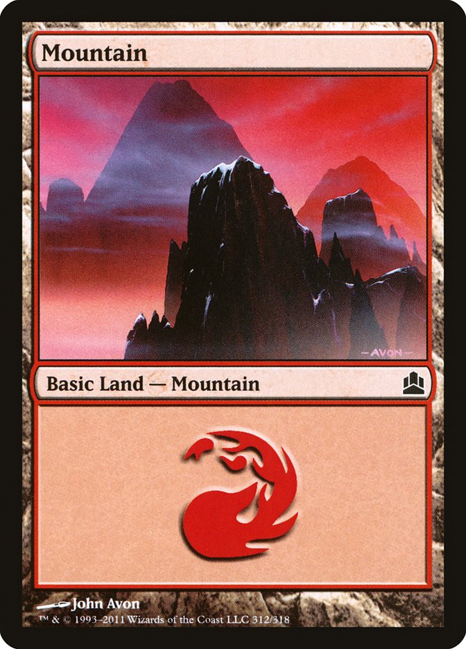 Mountain (312) [Commander 2011] | Pandora's Boox