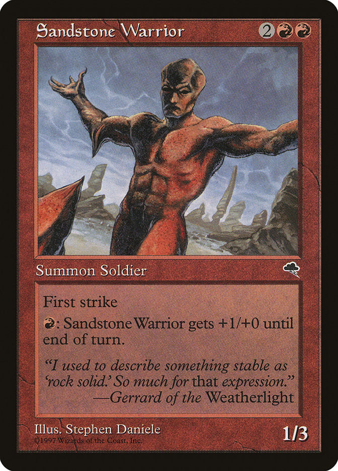 Sandstone Warrior [Tempest] | Pandora's Boox