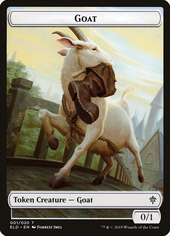 Goat Token [Throne of Eldraine Tokens] | Pandora's Boox