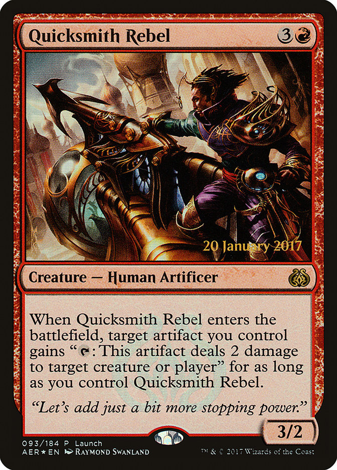 Quicksmith Rebel (Launch) [Aether Revolt Promos] | Pandora's Boox