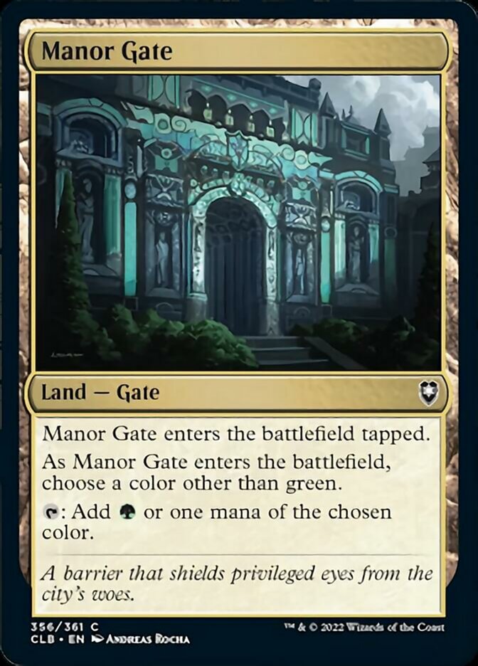 Manor Gate [Commander Legends: Battle for Baldur's Gate] | Pandora's Boox