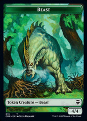 Beast (19) // Elephant Double-Sided Token [Commander Legends Tokens] | Pandora's Boox