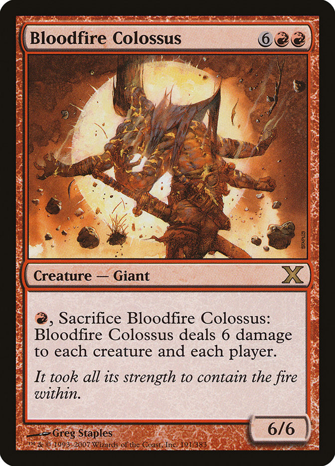 Bloodfire Colossus [Tenth Edition] | Pandora's Boox