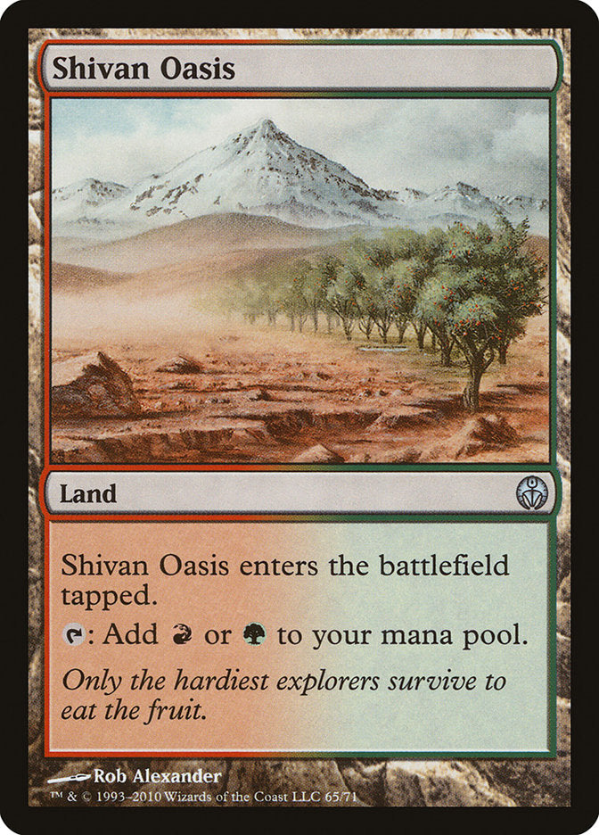 Shivan Oasis [Duel Decks: Phyrexia vs. the Coalition] | Pandora's Boox