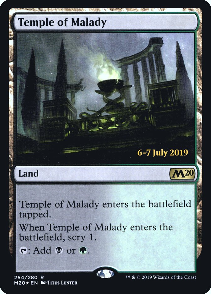 Temple of Malady [Core Set 2020 Prerelease Promos] | Pandora's Boox