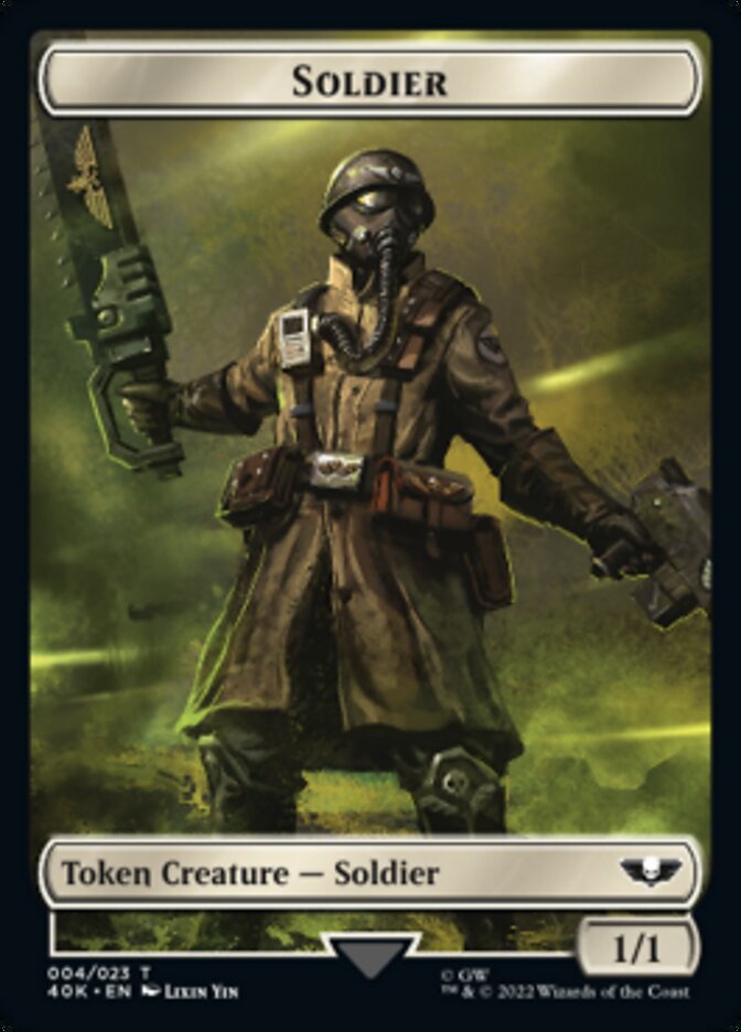 Soldier (004) // Arco-Flagellant Double-Sided Token [Warhammer 40,000 Tokens] | Pandora's Boox