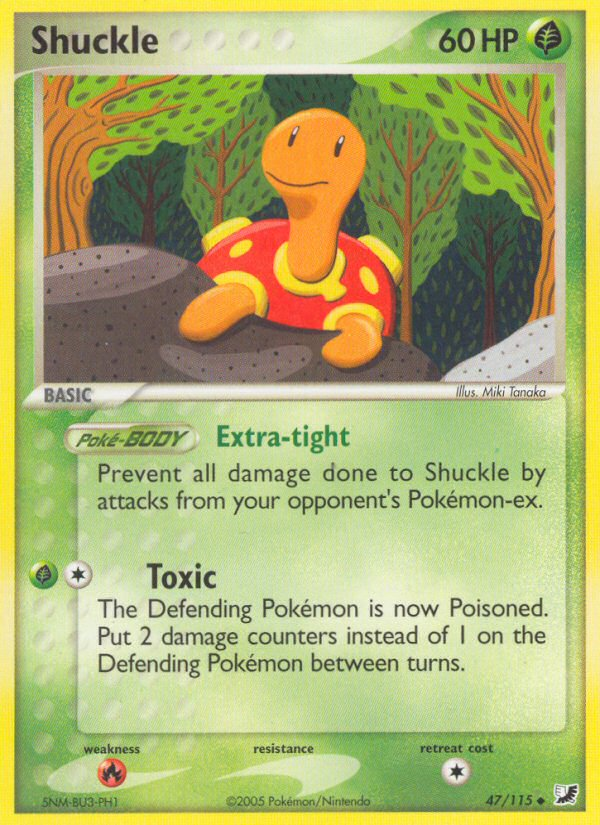 Shuckle (47/115) [EX: Unseen Forces] | Pandora's Boox