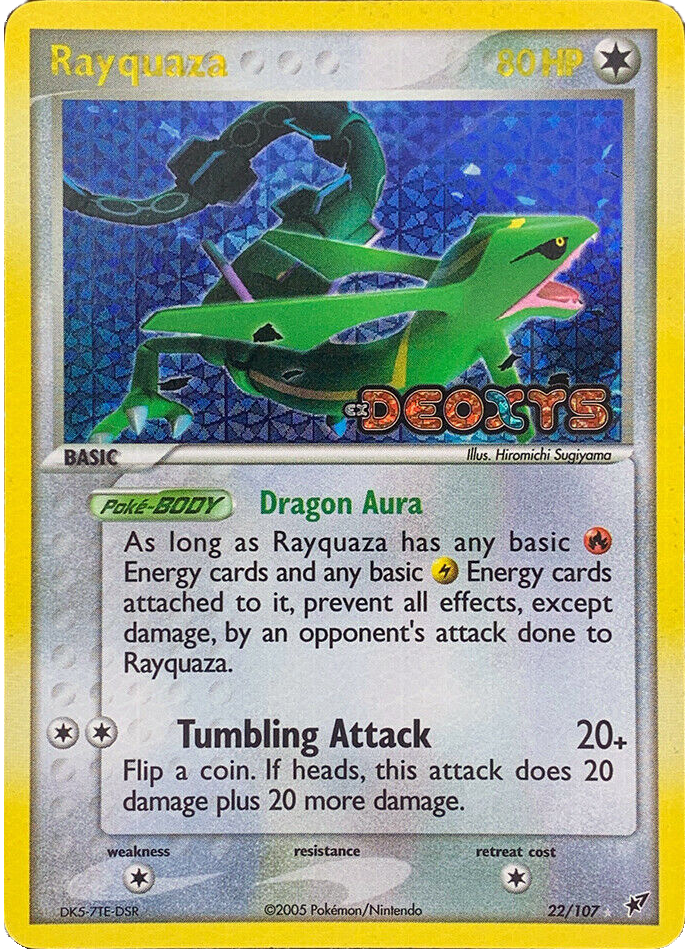 Rayquaza (22/107) (Stamped) [EX: Deoxys] | Pandora's Boox