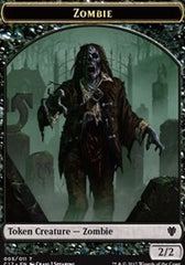 Zombie // Gold Double-Sided Token [Commander 2017 Tokens] | Pandora's Boox
