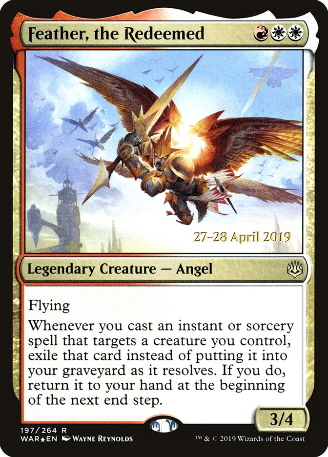 Feather, the Redeemed [War of the Spark Prerelease Promos] | Pandora's Boox