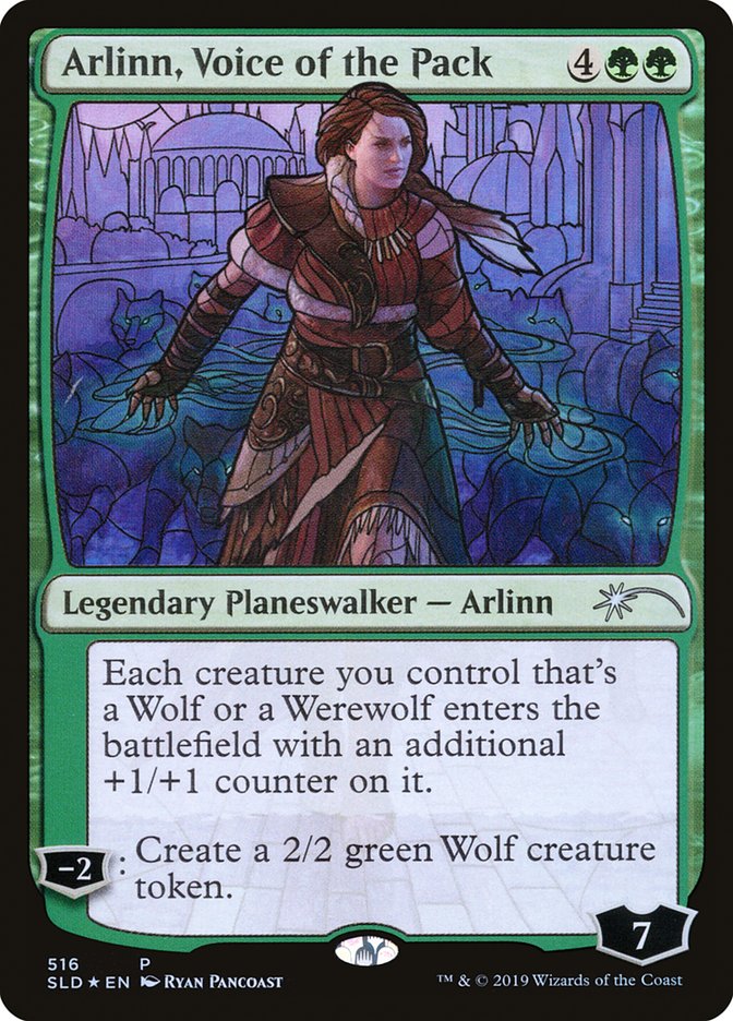 Arlinn, Voice of the Pack (Stained Glass) [Secret Lair Drop Promos] | Pandora's Boox