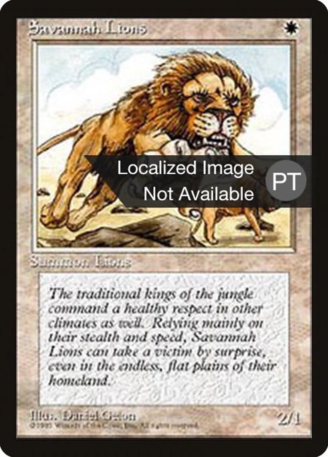 Savannah Lions [Fourth Edition (Foreign Black Border)] | Pandora's Boox