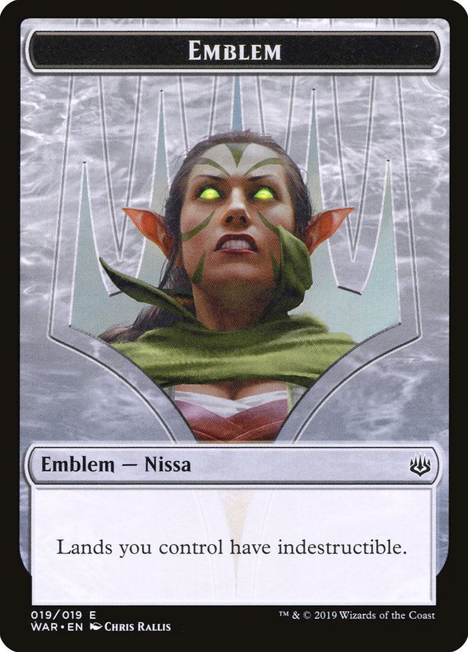Nissa, Who Shakes the World Emblem [War of the Spark Tokens] | Pandora's Boox