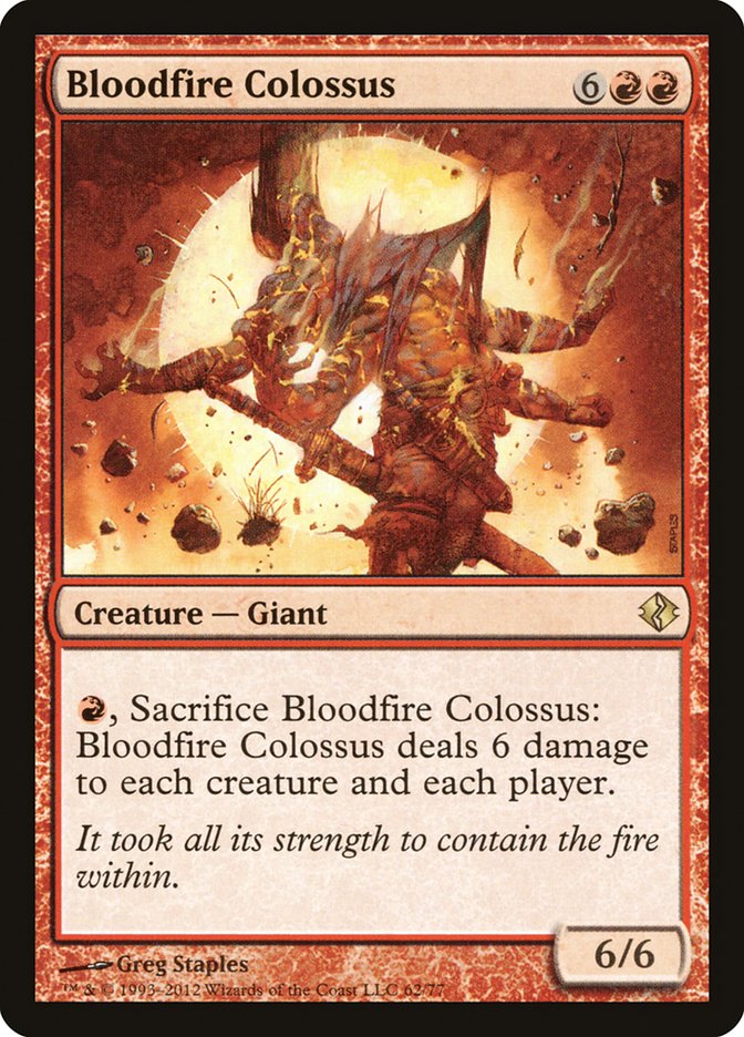 Bloodfire Colossus [Duel Decks: Venser vs. Koth] | Pandora's Boox