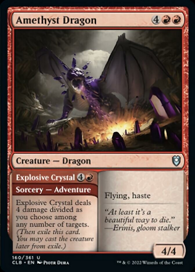 Amethyst Dragon // Explosive Crystal [Commander Legends: Battle for Baldur's Gate] | Pandora's Boox