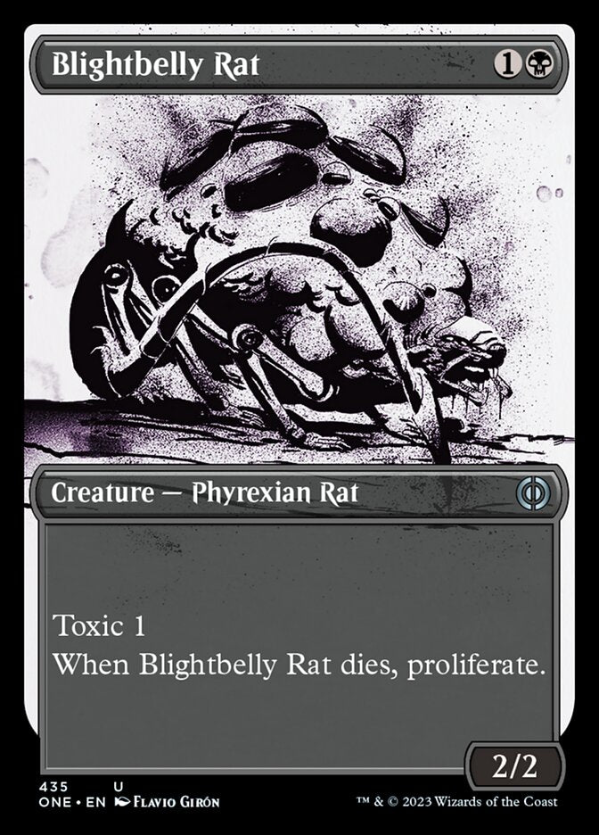 Blightbelly Rat (Showcase Ichor Step-and-Compleat Foil) [Phyrexia: All Will Be One] | Pandora's Boox