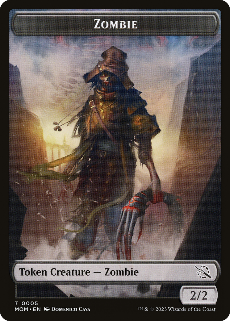 Elemental (02) // Zombie Double-Sided Token [March of the Machine Tokens] | Pandora's Boox
