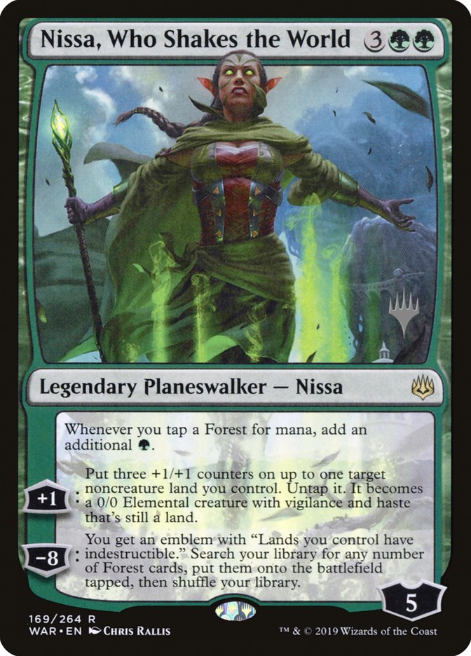 Nissa, Who Shakes the World (Promo Pack) [War of the Spark Promos] | Pandora's Boox