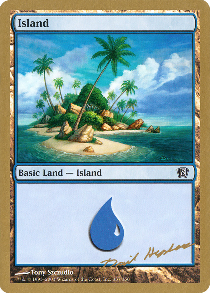 Island (dh337) (Dave Humpherys) [World Championship Decks 2003] | Pandora's Boox
