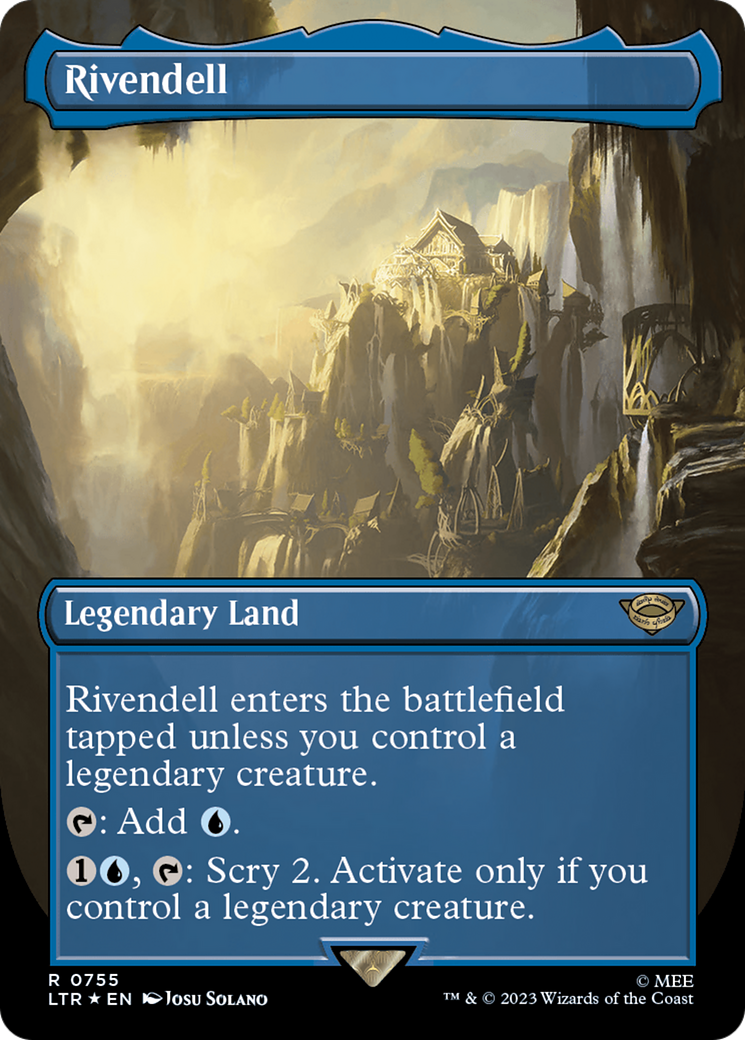 Rivendell (Borderless) (Surge Foil) [The Lord of the Rings: Tales of Middle-Earth] | Pandora's Boox