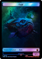 Fish // Alien Salamander Double-Sided Token (Surge Foil) [Doctor Who Tokens] | Pandora's Boox