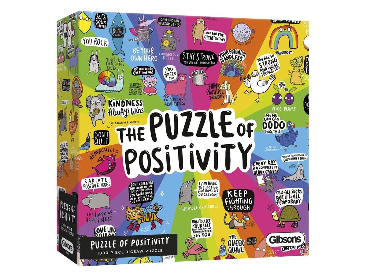 The Puzzle Of Positivity 1,000 Piece Jigsaw Puzzle | Pandora's Boox