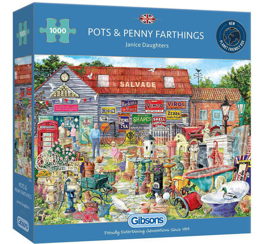 Puzzle: Pot's & Penny Farthings | Pandora's Boox