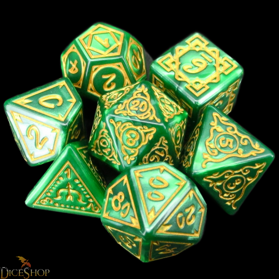 Druids Grove Polyhedral dice Set