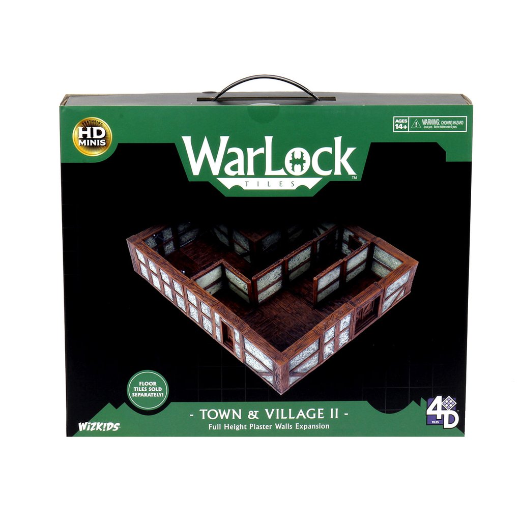 Warlock Tiles Town and village II Full Height Plaster Walls Expansion | Pandora's Boox