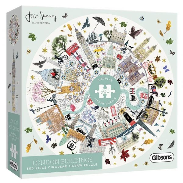 Buildings of London 500pc round puzzle | Pandora's Boox