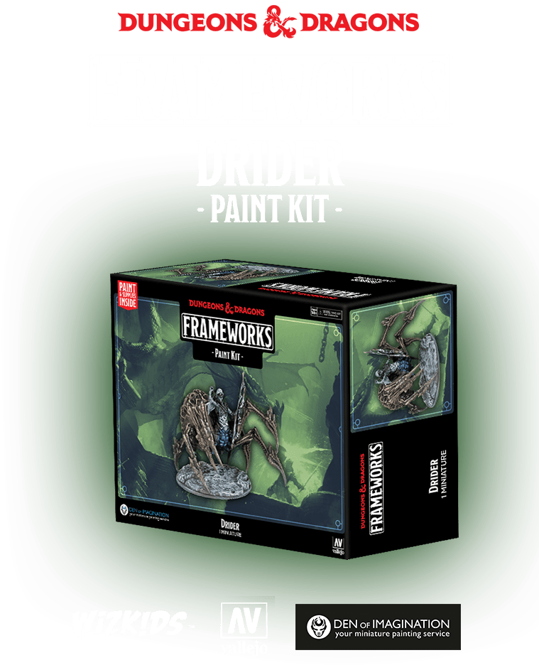 Dungeons & Dragons Frameworks:  Drider Paint Kit | Pandora's Boox