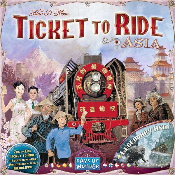 Ticket to Ride Map Collection Volume 1 - Asia & Legendary Asia | Pandora's Boox