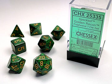 Chessex Dice (7pc) Recon Speckled Golden CHX25335