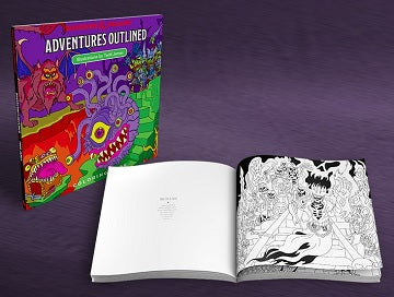 Adventure's Outlined D&D Colouring Book