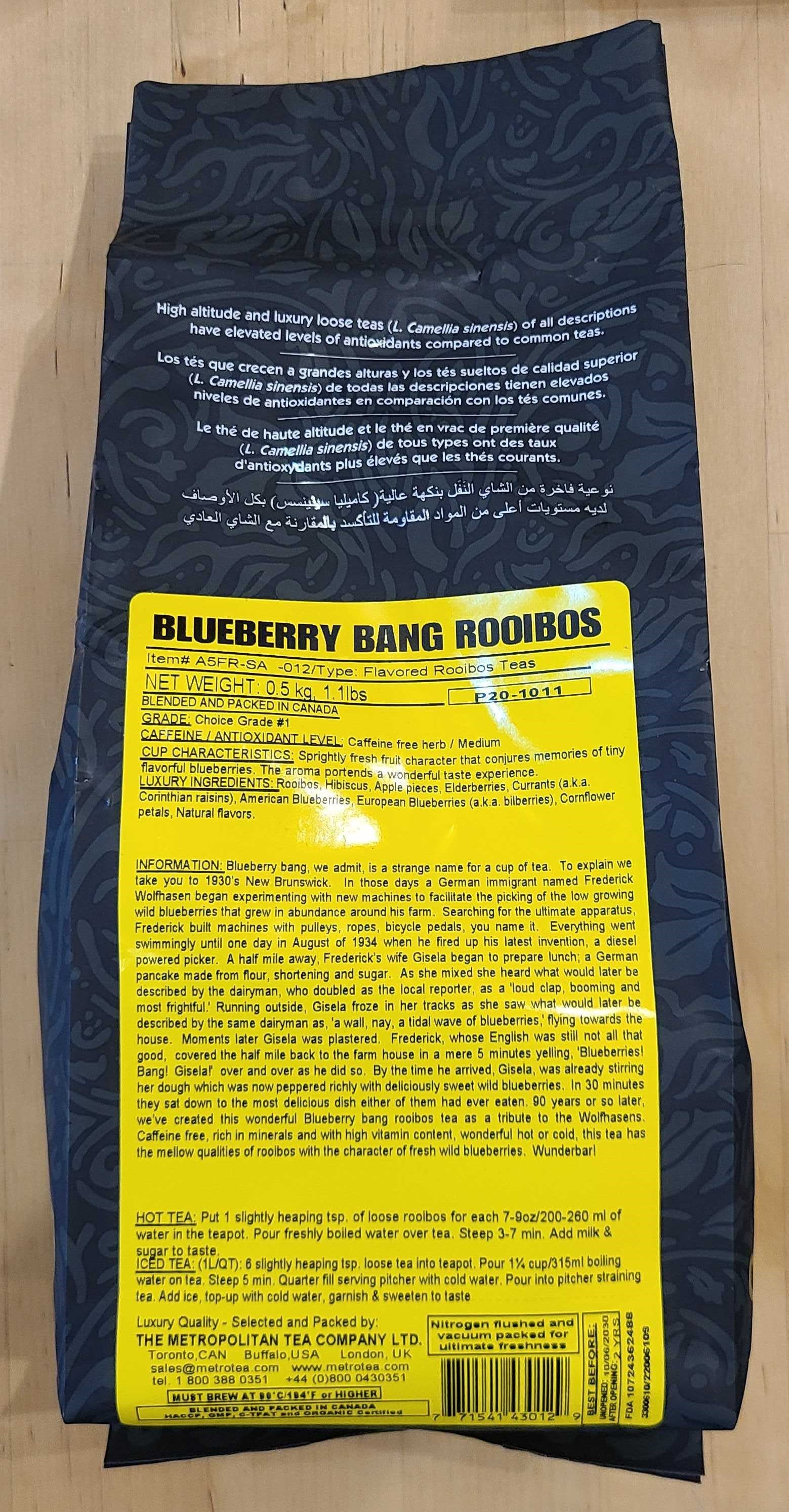 Blueberry Bang Rooibos 500g | Pandora's Boox