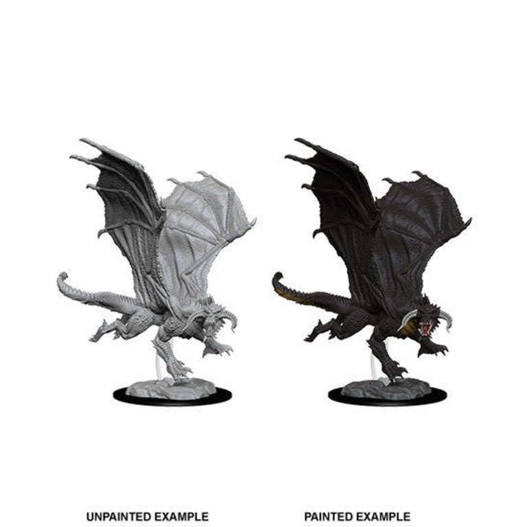 Nolzur's Marvelous Miniatures W8 Young Black Dragon | Pandora's Boox